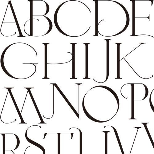 装飾アルファベット デザイン。のイラスト素材・ベクター Image 81063914