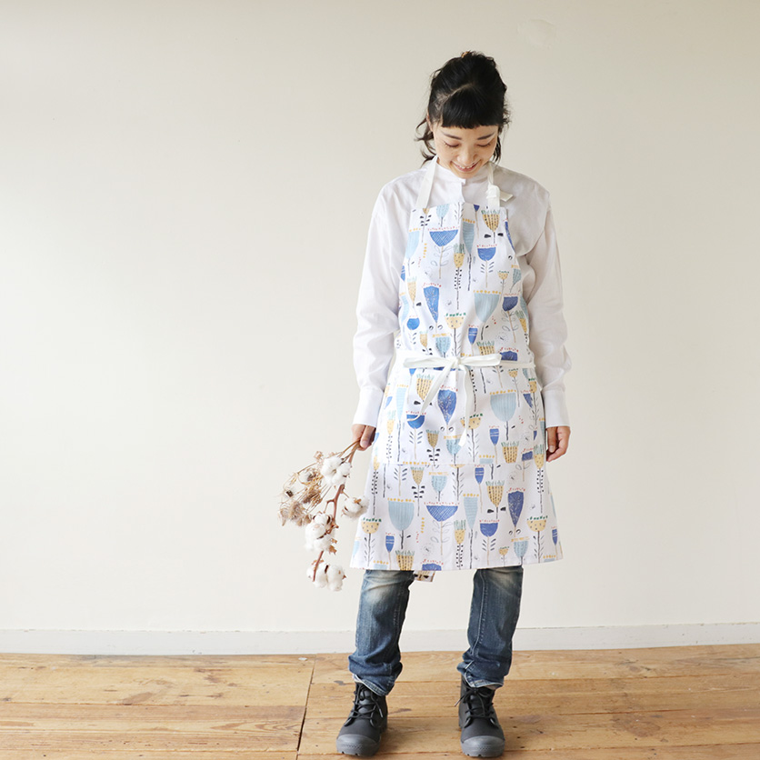 子供用エプロンの作り方 90～100サイズ かぶるだけで簡単着脱型紙なしで作れますキッズエプロン