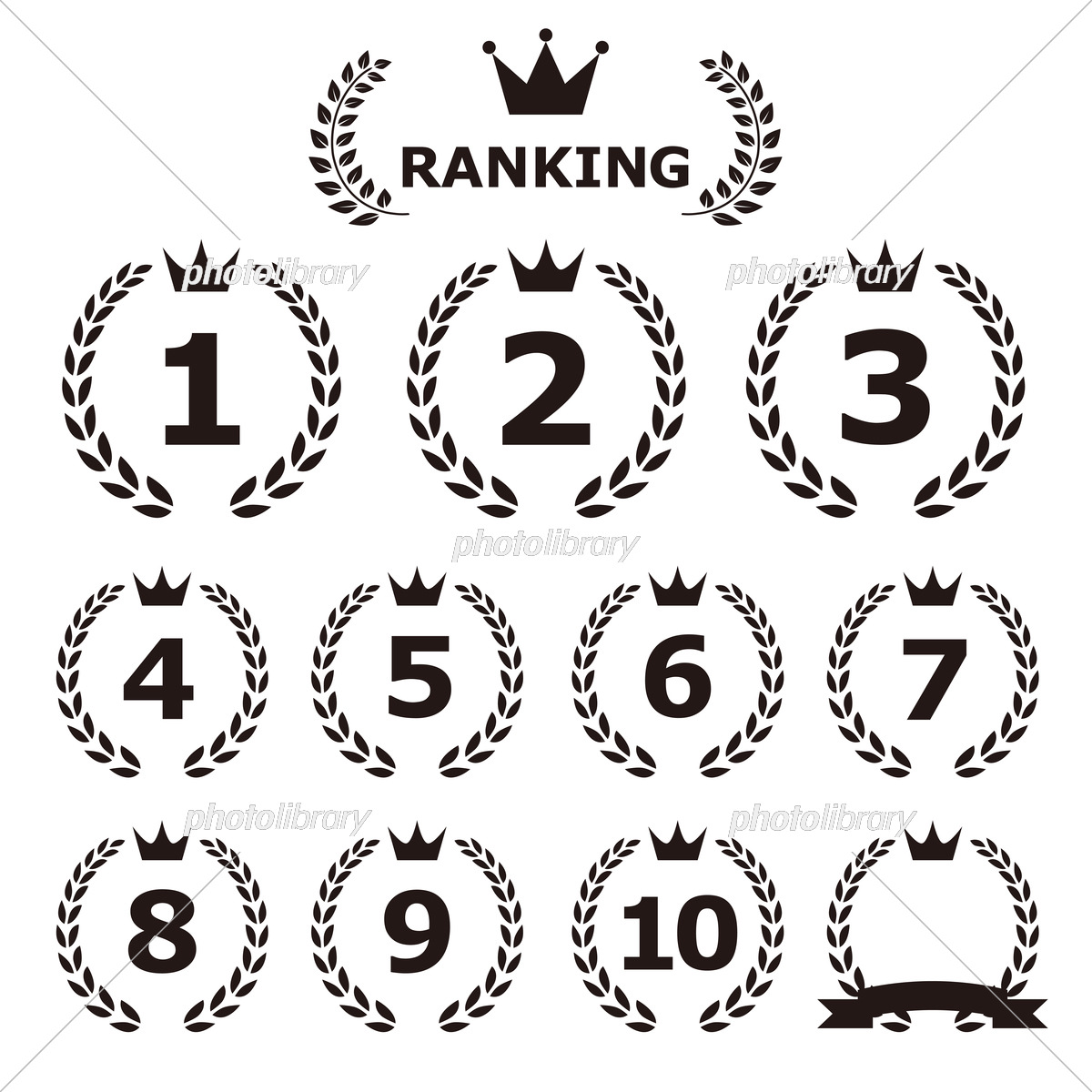 オシャレ可愛いランキングアイコンセットのイラスト素材73033873- PIXTA