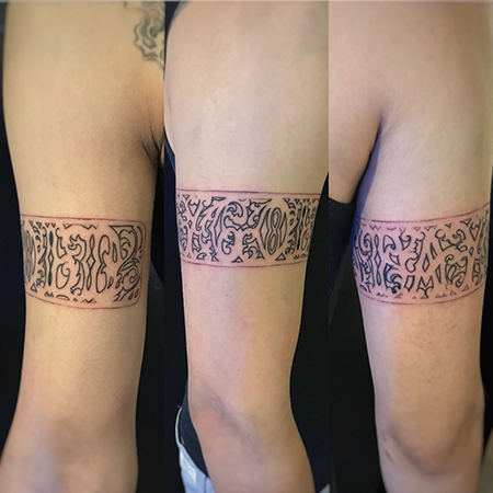 レタリングタトゥー墨龍 Dragon Ink刺青