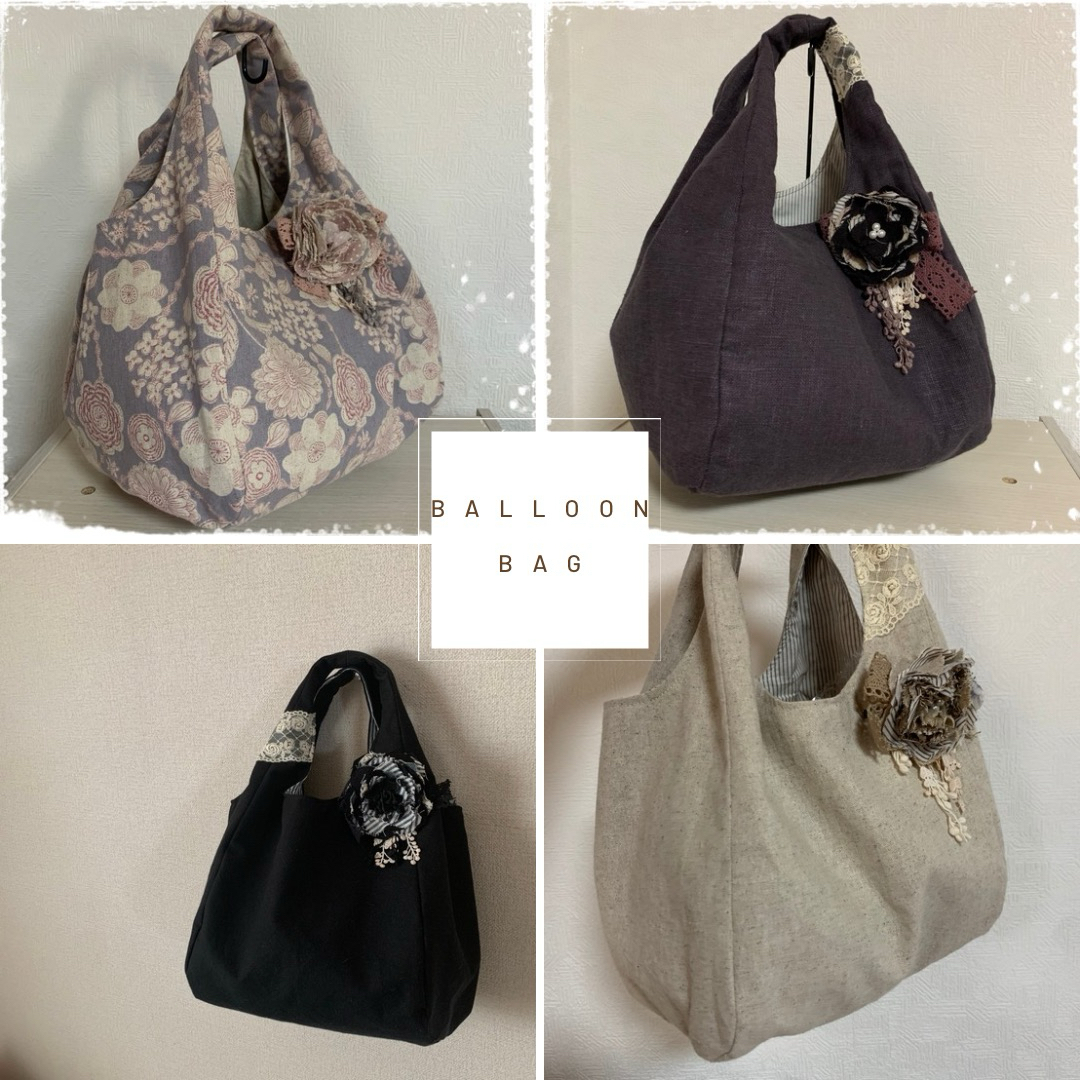 MMZ-89 Jennifer ジェニファー バルーントートバッグ型紙の作り方MJB PATTERNS KAORIのソーイングBLOG