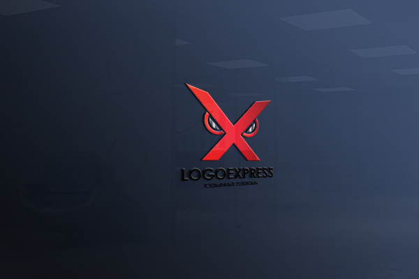 中央に上向きの矢印をデザインしたX ロゴ制作販売ロゴ番号01095ロゴ販売ロゴ購入と制作依頼サイト