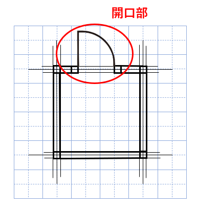 建具図_001 汎用性のある折れ戸の図面事例図面屋.com 店舗設計詳細図「虎の巻」