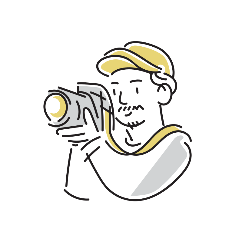 カメラマンさん、こんなSNSアイコンいかがでしょうか？エダユカイラストレータ