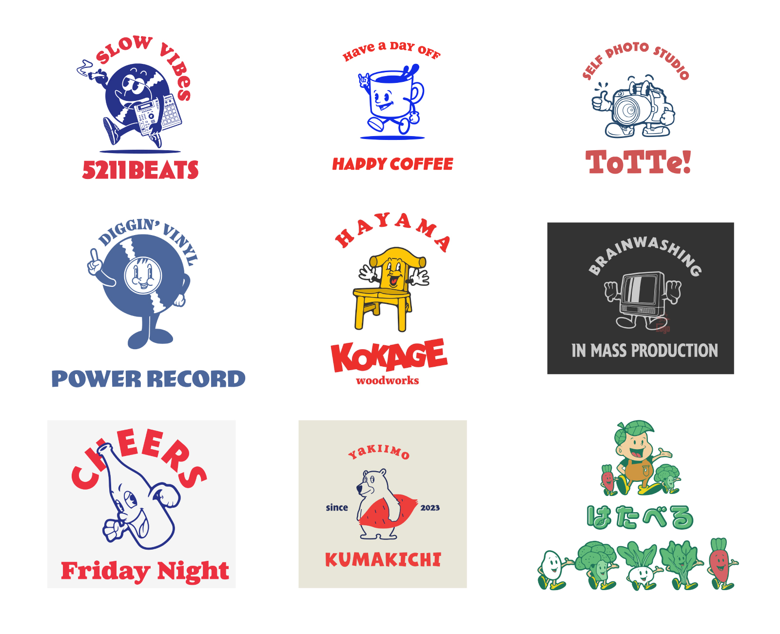 ファンシーなキャラクターのロゴ ロゴタンク 企業・店舗ロゴ・シンボルマーク格安作成販売