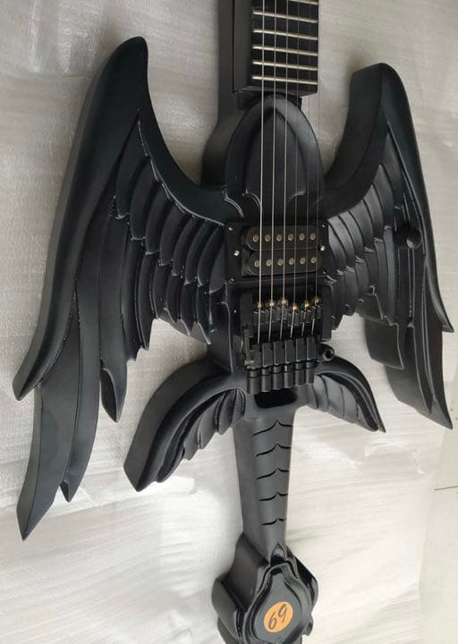 黒 エレキギター メイプルネック シングルコイルピックアップ 楽器・機材