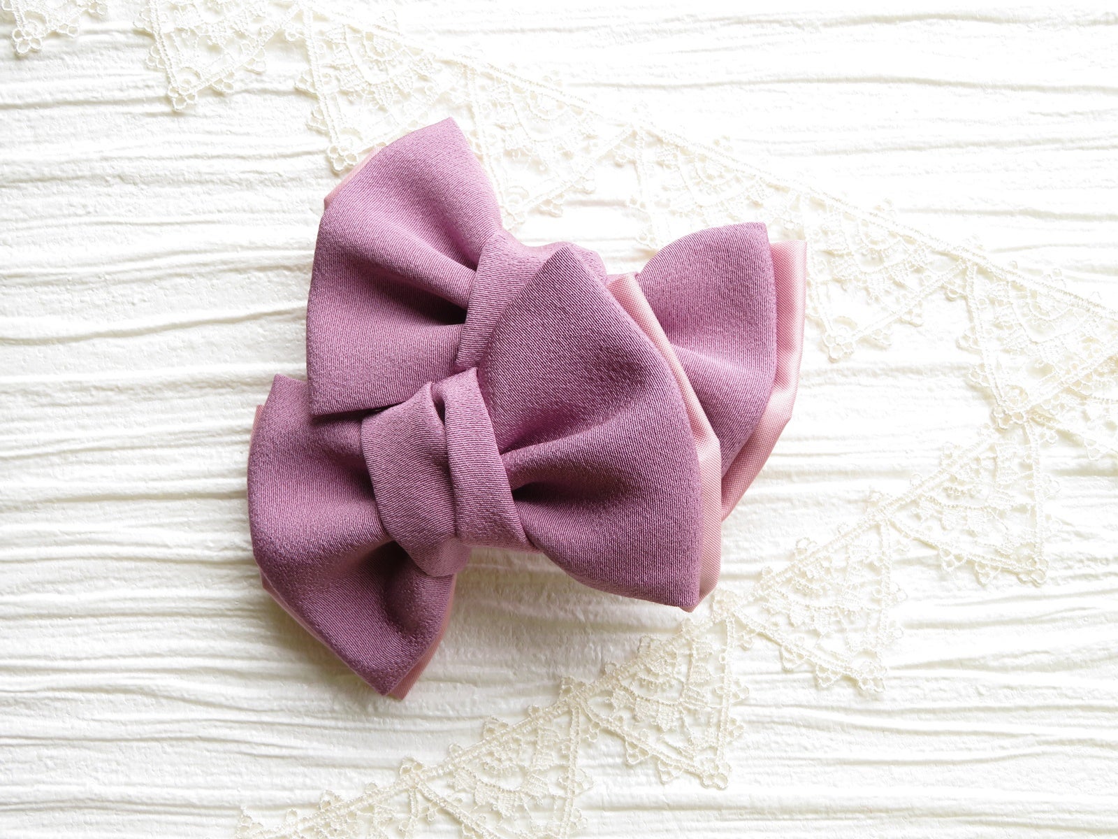 チュールがかわいい！リボンとパールのバレッタの作り方│koshirau 拵う こしらう