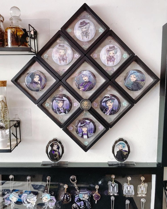 額を使った缶バッジの飾り方が便利 これはやってみたい！ねとらぼ