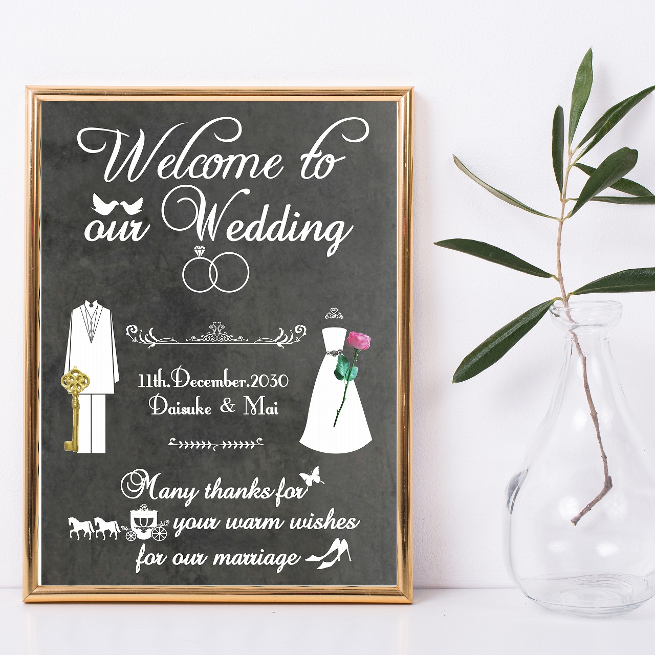 文字はどうする？ウェルカムボードの例文とフォントや装飾でおしゃれ度をアップさせる方法