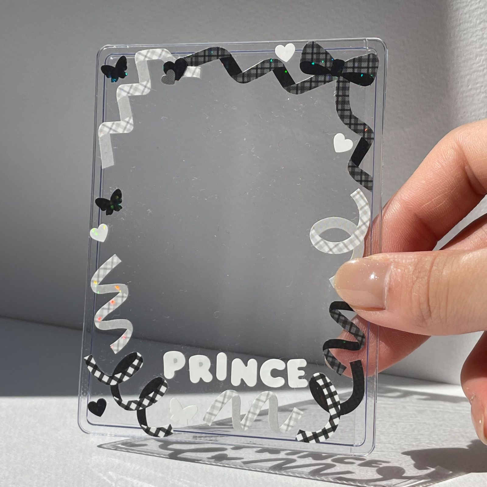 トレカケース シールデコ 簡単！！低コスト♬デコトレカケース レジン不使用ENHYPEN ぼっ