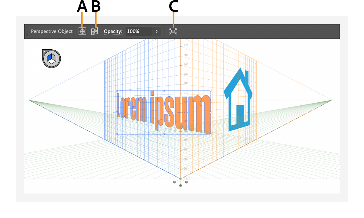 Illustrator CS5の「遠近グリッド」初歩の初歩 2 オブジェクトの配置 - DTP Transit