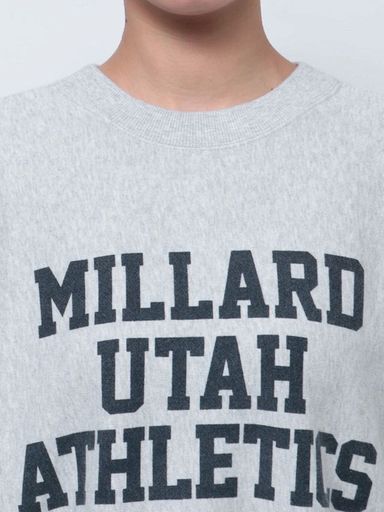 Ungrid アングリッド スウェット ルーズシルエットロゴスウェット グレー セール ルーズシルエットロゴスウェット スウェット