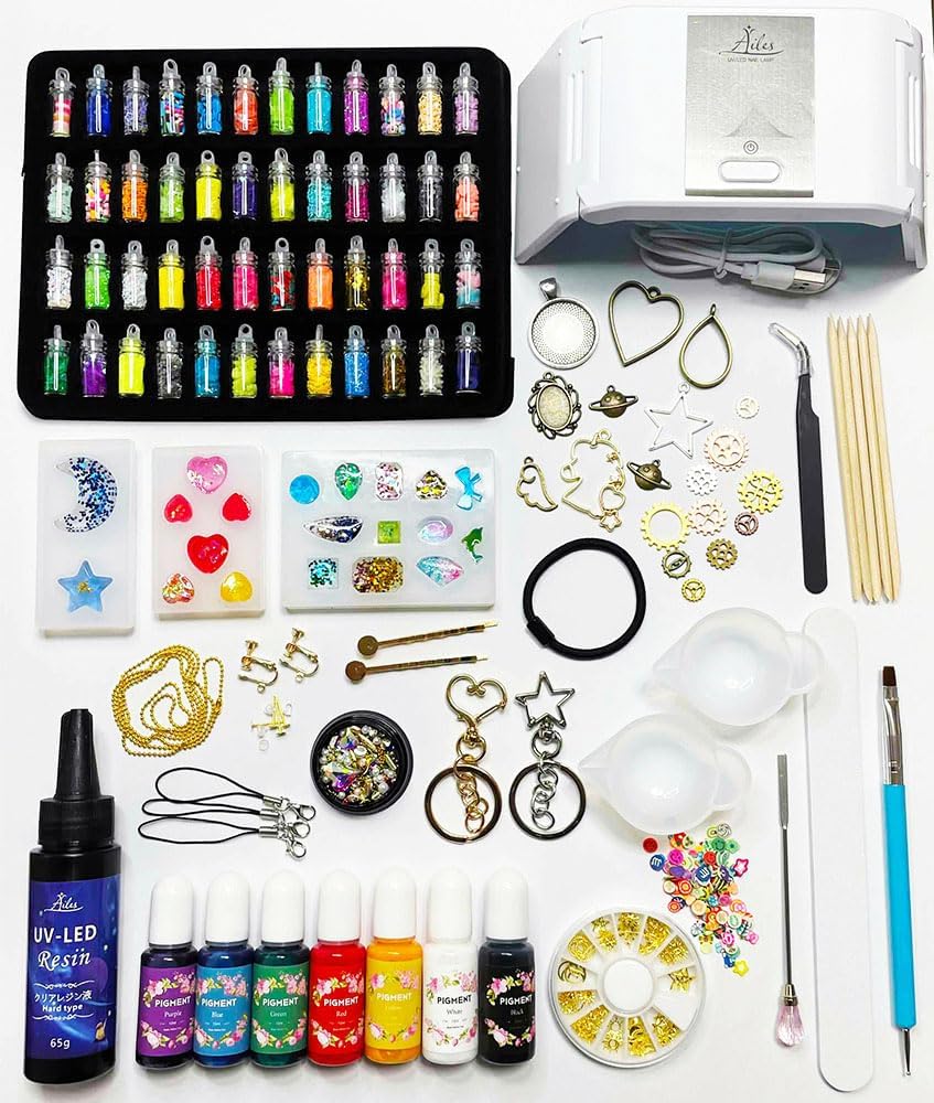 ダイソー・100均のレジンキットで作ってみたら北鎌倉駅より徒歩1分・本物のお花のレジンアクセサリーの資格が取れるお教室モカクラフト鎌倉 大船 神奈川