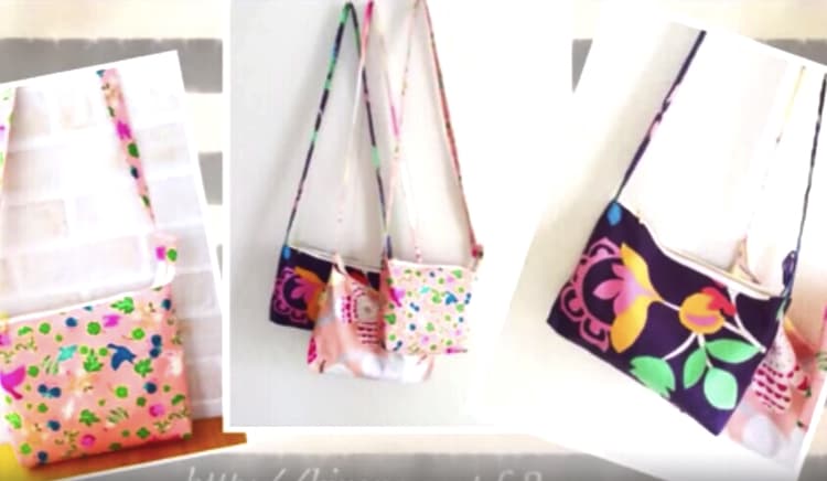 かんたんポシェットの作り方動画 ひも調節できるけーことんブログ