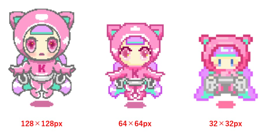 ドット絵のキャンバスサイズについて考えようあん