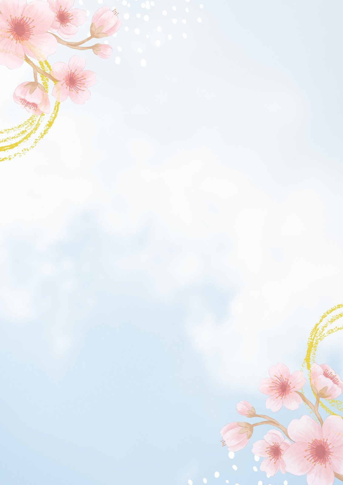 季節のはがき 春 テンプレート～無料のフリーイラスト素材集