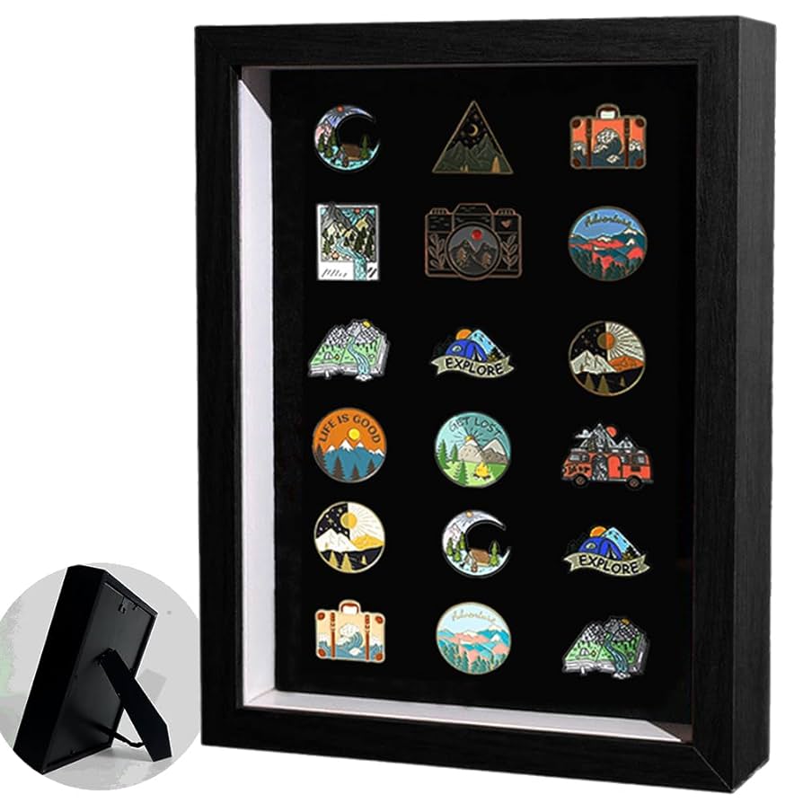 ピンバッチコレクション フレーム付き wall it ﾋﾟﾝﾊﾞｯｼﾞﾃﾞｨｽﾌﾟﾚｲｹｰｽ ピンバッジ・缶バッジディスプレイ CUBE BOXα