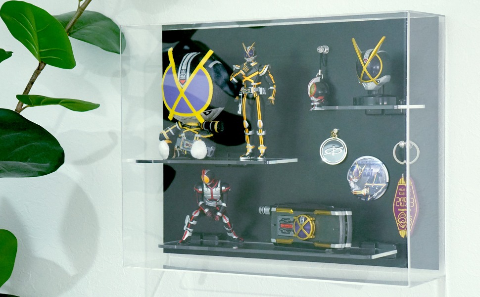 コレクションケース コーナータイプ ショーケース 背面ミラー 幅35cm ガラスケース 収納 キャビネット コーナー ミラー ガラスキャビネットディスプレイラック 飾り棚 ディスプレイ 鏡 おしゃれ ウィズプラン コレクションケース 30cm コレクションボード ガラスショー