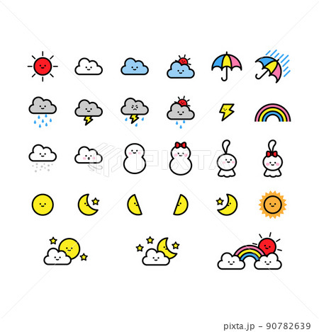 文末に使える＊シンプルかわいいペン絵文字のLINE絵文字画像、情報など