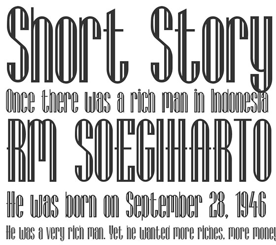 COOT STRIPEフリーフォントケンサク