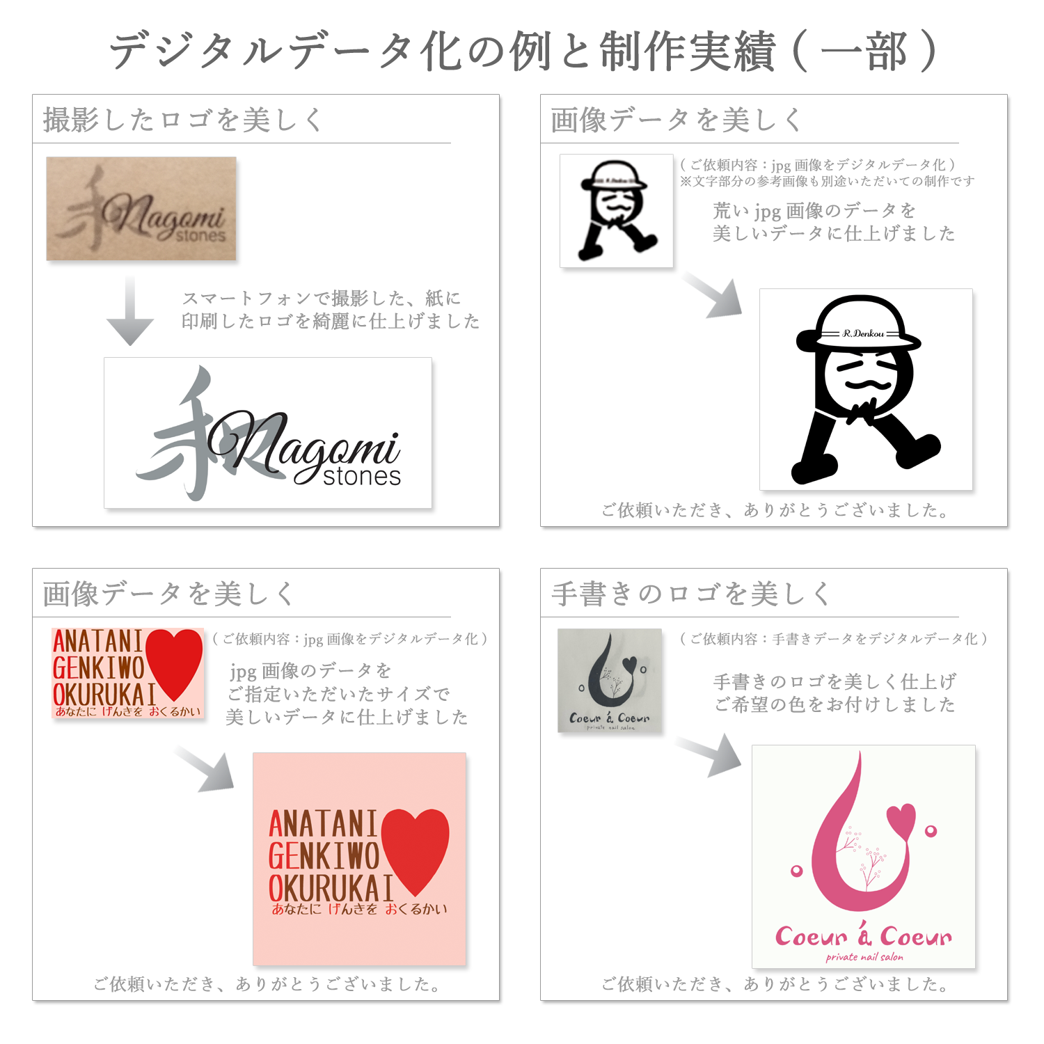 ロゴ、イラスト トレースいたします！手書きイラストのデータ化OK！イラスト制作会社アットのイラストレーターブログ