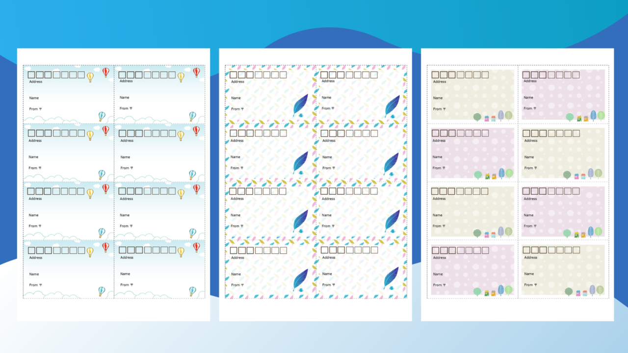 クール_おしゃれ_9445のシール・ステッカー・ラベル無料デザインテンプレート印刷のラクスル