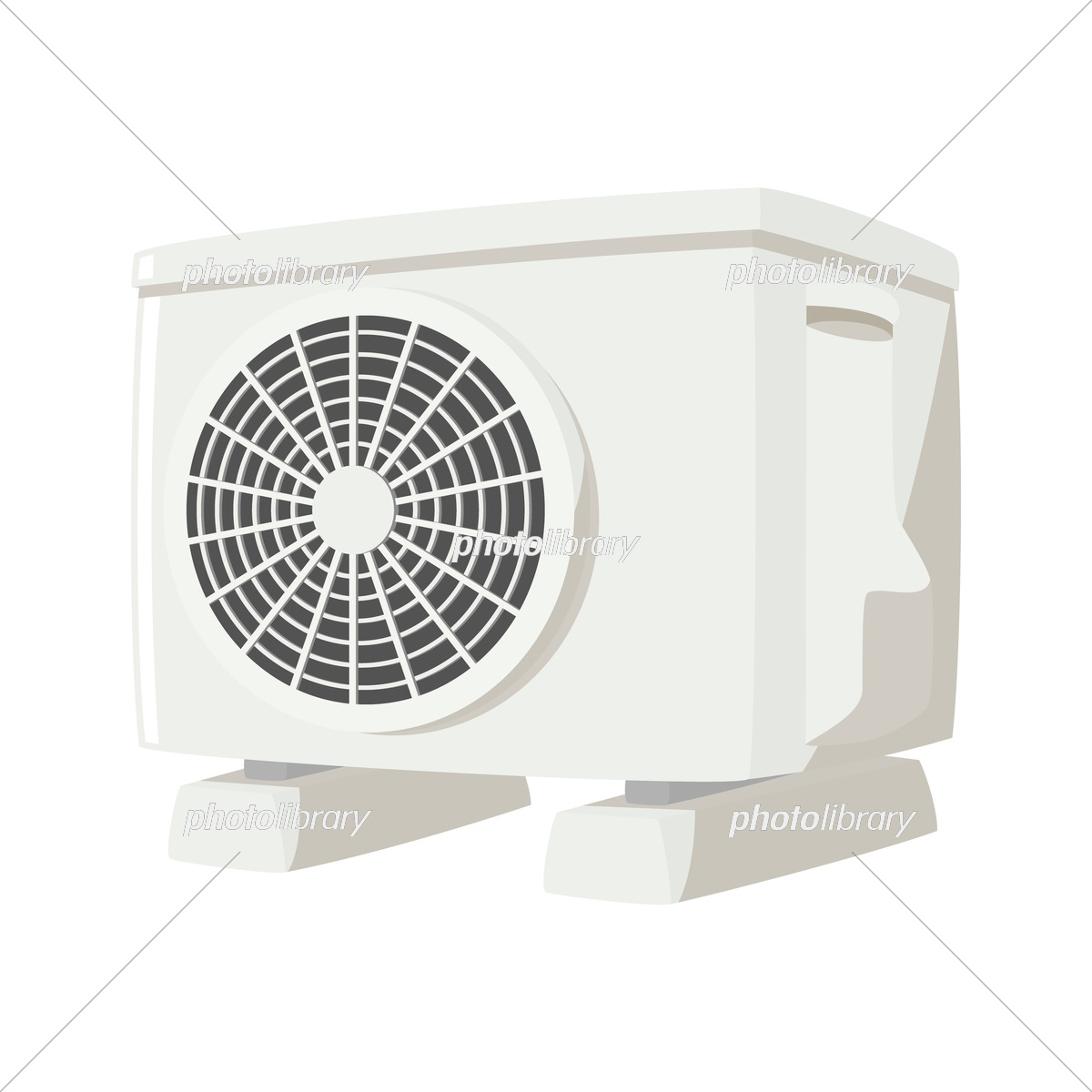 3D素材 ビル用室外機 - 素材屋ぴよも - BOOTH