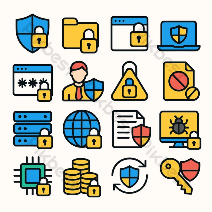 セキュリティ 盾 」アイコンのフリー素材 商用可