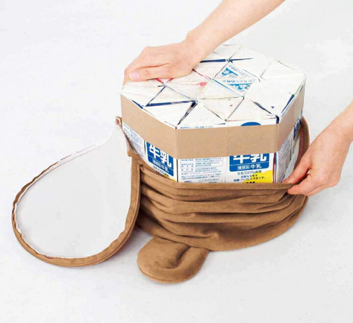 牛乳パック椅子の作り方とカバーの張り方 六角形 牛乳パック工作工作・自由研究All About