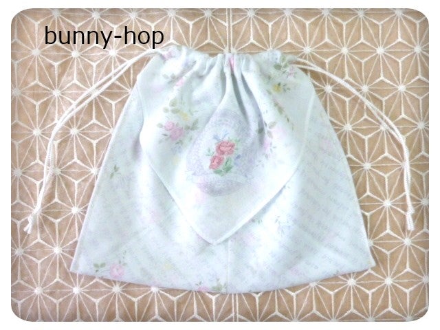 ハンカチで巾着作りRosy Pig の笑顔でハンドメイド