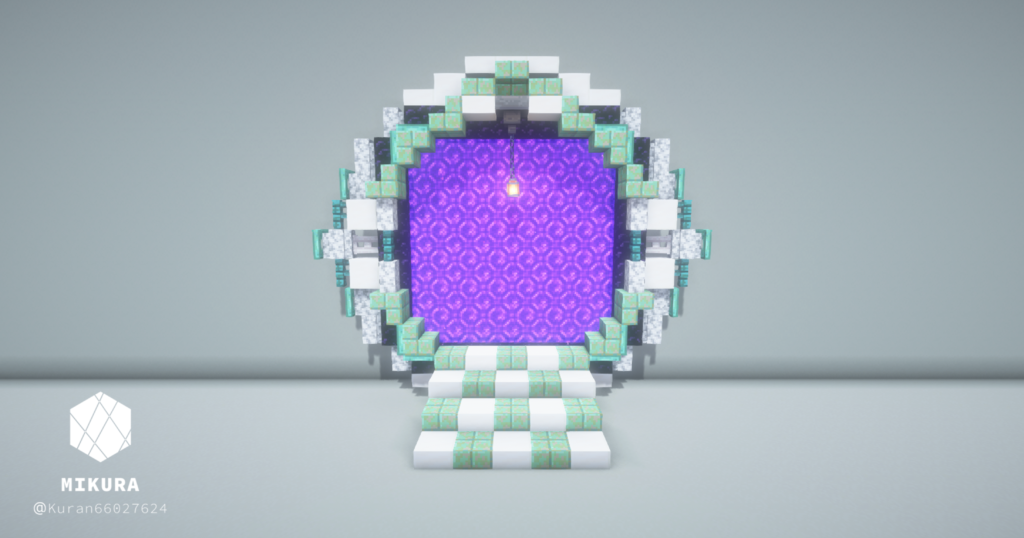 マイクラ建築 カッコいいネザーゲートの作り方 Minecraft Tutorial