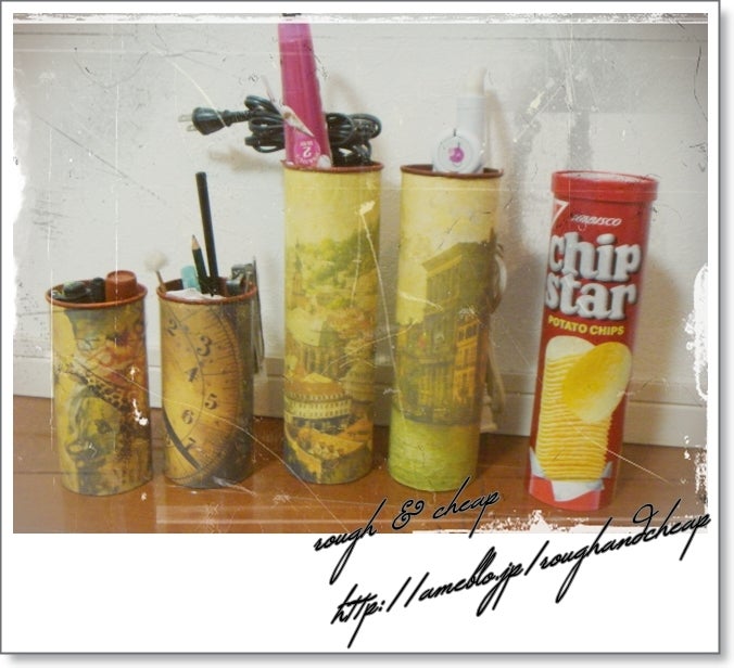 リメイク チップスターの空き箱のおしゃれなアレンジ・飾り方のインテリア実例RoomClip ルームクリップ