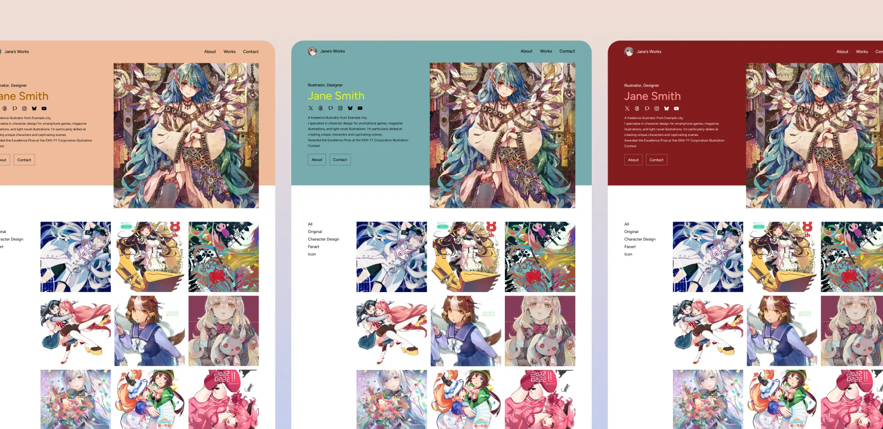 参考にしたいイラストレーターポートフォリオサイト 13 選