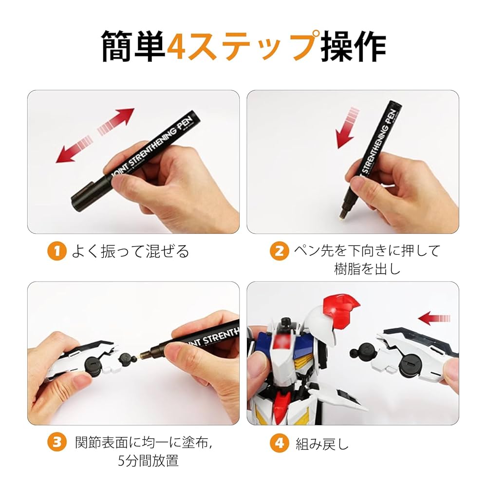 ガンプラ 簡単解決！関節強化ペン使ってみた