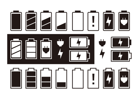 電池フリーのアイコンイラスト素材 icon-pit