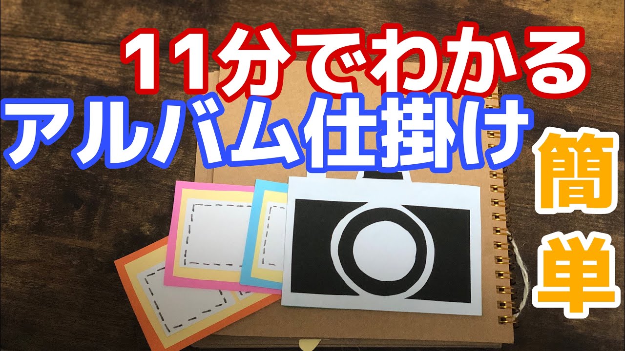 手作りアルバム仕掛け•パーツ カメラセット オレンジ