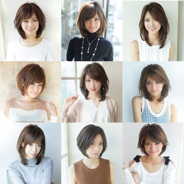 ひし形シルエット大人ボブスタイル銀座美容室ヘアサロンLond ロンド