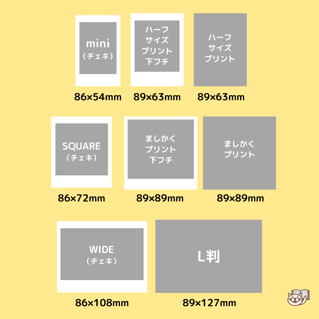 チェキ風ネップリの作り方と無料テンプレートの使い方