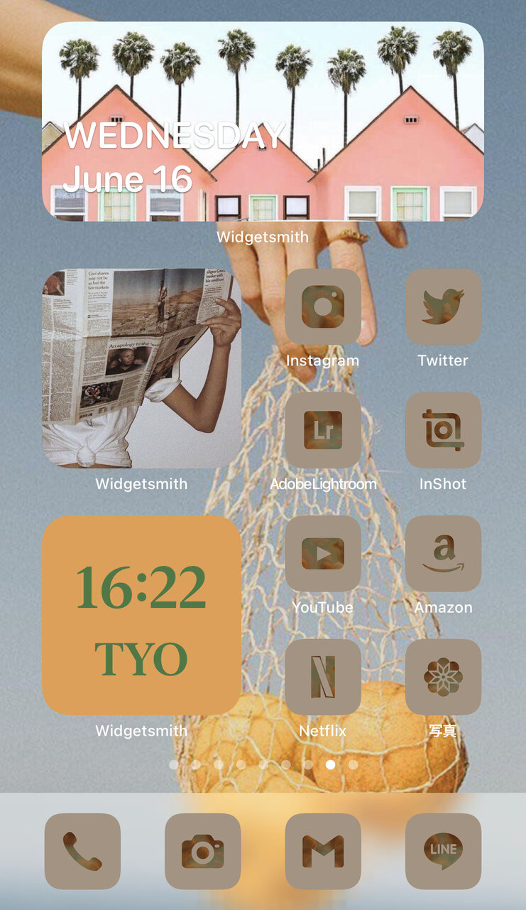 Myfindで壁紙をアイコンにすると直感的で分かりやすいかつオシャレな感じにGarretCafe