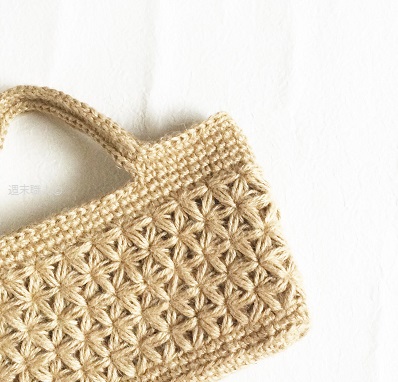 スタークロッシェの麻ひもトートバッグ完成！かぎ針編み作品編むラボ