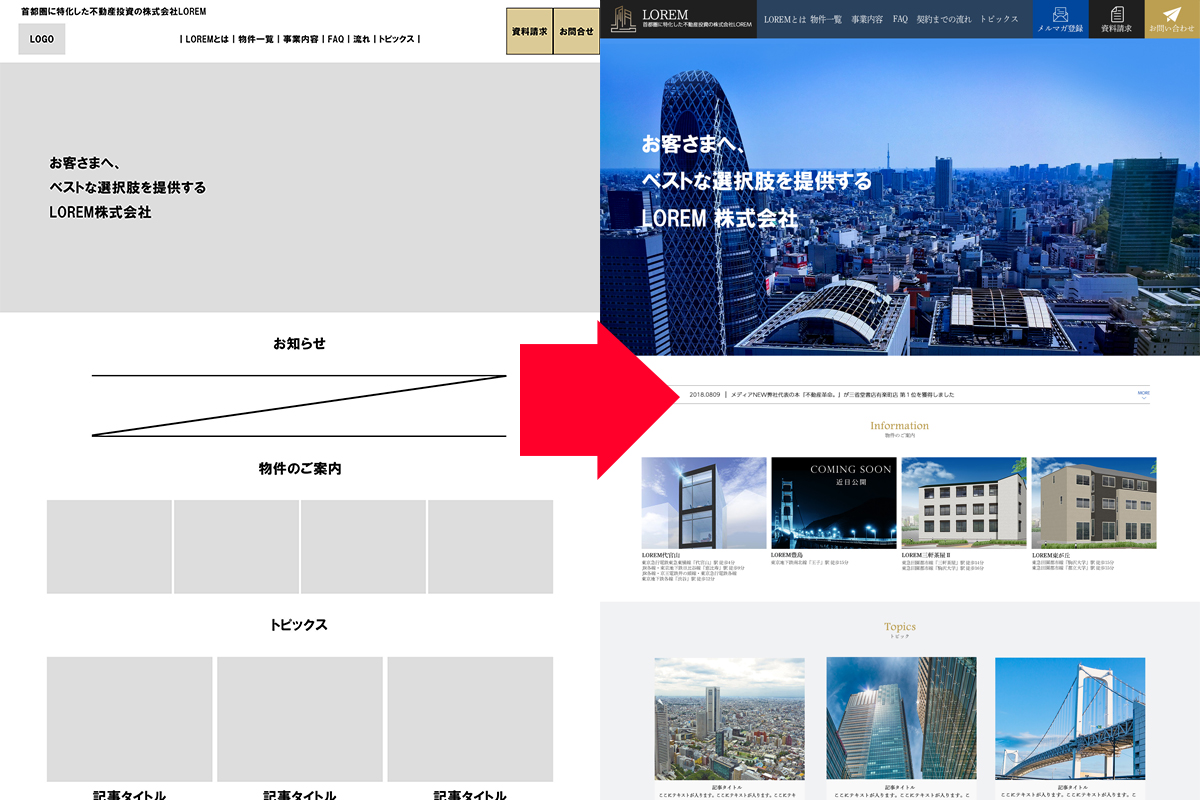 ワイヤーフレームとは？よいページを設計するための確認点や作り方など – 初心者のための会社ホームページ作り方講座エックスサーバー株式会社