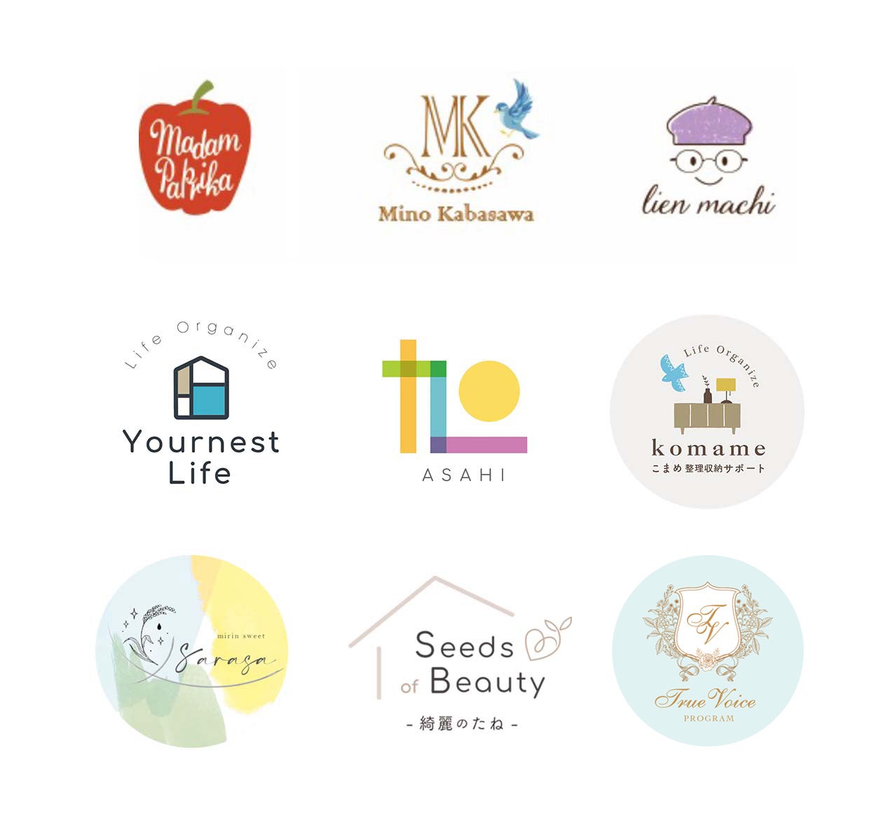 2種類納品♡ピンクで可愛いロゴを格安でお作りします French Girly パステル、メルヘン、ピンクの世界ココナラ