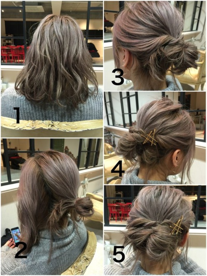 ゴールドピンを使ったへアアレンジ」おしゃれに仕上がる♪ ぐっと差が付く♪キナリノ