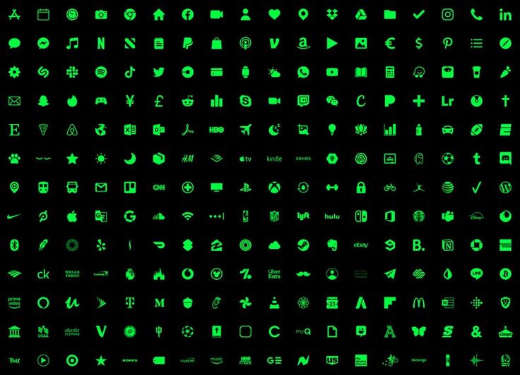 素材配布中 ネオンアプリアイコン iPhone & Android用 64選WidgetClub