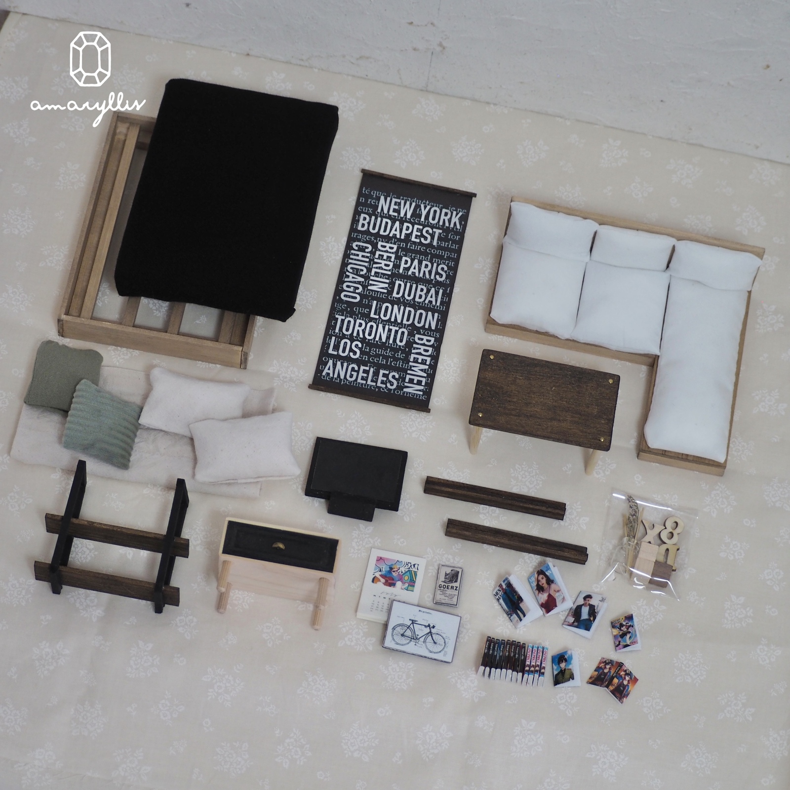 1 12 ねんどろいどどーる向け ドールハウス家具 - amaryllis ミニチュア専門店minne byGMOペパボ国内最大級のハンドメイド・手作り通販サイト