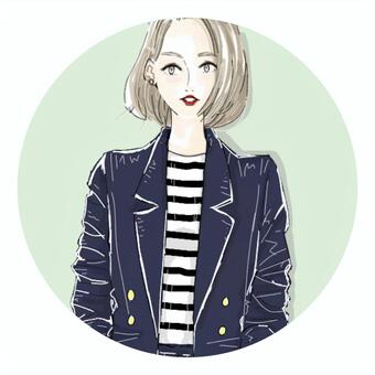可愛いシンプルアイコン: ペア画イラストとシンプルなアイコンTikTok