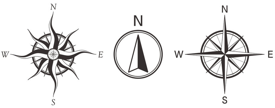 方位磁針 方位磁石 磁石盤05無料イラスト素材素材ラボ