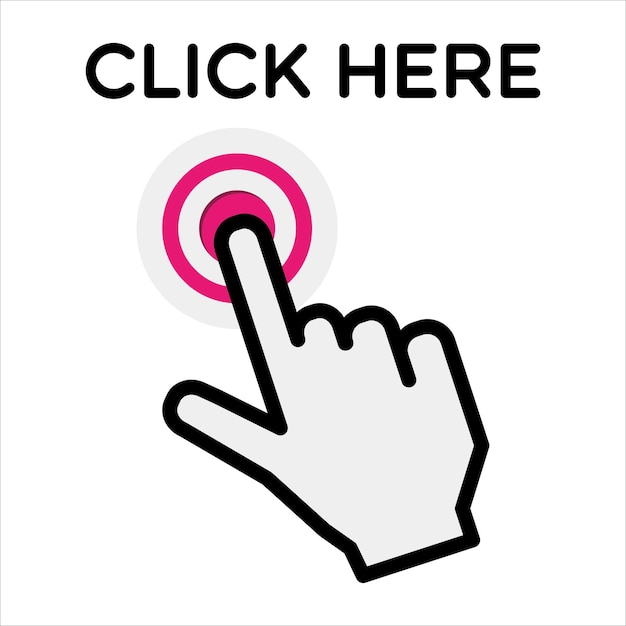 clickボタンイラスト無料イラスト・フリー素材なら「イラストAC」