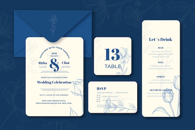 懇親会の案内状・お知らせ おしゃれデザイン PTAや町内会「Excel・Word」をダウンロード無料テンプレートTemplateBox