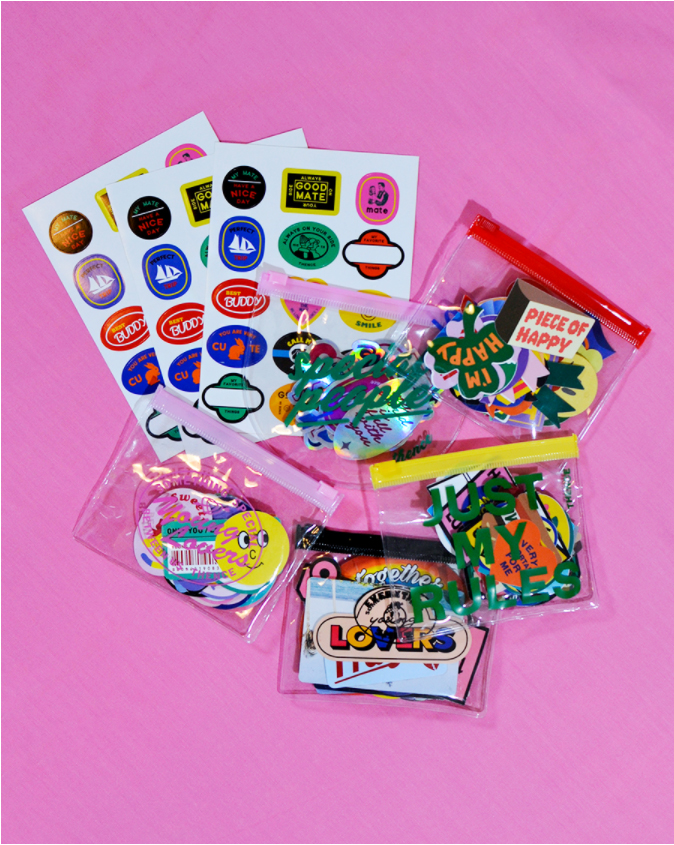 浪漫・丙夜 - 和風 ステッカー2種類セット クリア シール マット加工 合計12カット スマホケースアレンジ紫乃二夢 しのにむ-和風iPhoneケース専門店